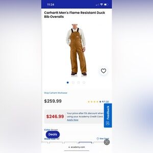 Carhartt mens Bob overalls